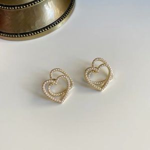 heart stud earrings